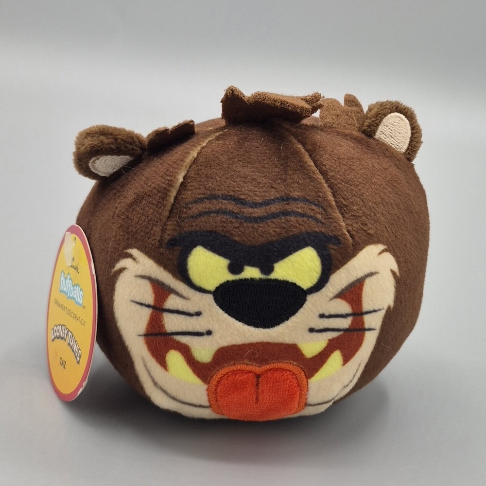 Looney Tunes Taz Plush Ornament Looney Tunes Hallmark Fluffballs Toy Collectible